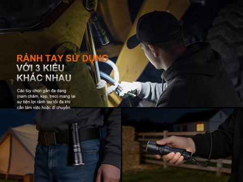 FENIX C7 Pro – Đèn pin siêu sáng, độ sáng 4600 lumen, chiếu xa 339m, góc chiếu rộng 87°, sạc 20W USB-C, nam châm đuôi