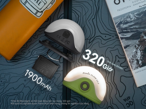 FENIX CL20R V2.0 – Đèn cắm trại USB-C, Độ sáng 300 Lumens & RGB đa chế độ