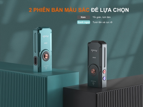 Đèn pin móc khóa FENIX E06R 700 lumen có tích hợp UV và laser đỏ, tích hợp led RGB đuôi nam châm