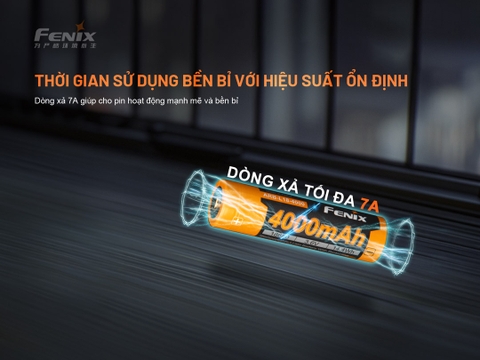 Pin sạc FENIX 18650 dung lượng 4000mAh