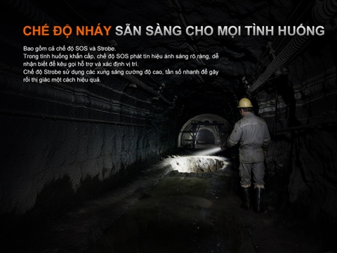 Đèn pin Fenix C5 PRO  – Độ sáng 2000 lumen, chiếu xa 480m, sạc USB-C đuôi nam châm