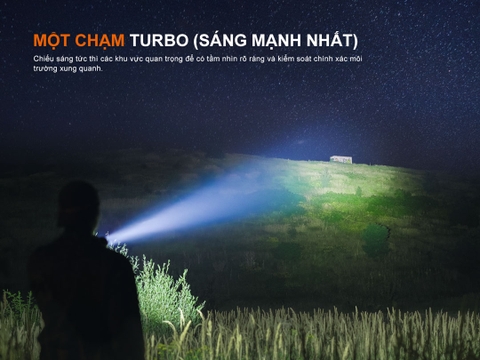 FENIX HT18R V2.0 – Đèn pin chiếu xa siêu sáng 3700 lumen, chiếu xa 1100m, pin sạc 6000mAh, IP68