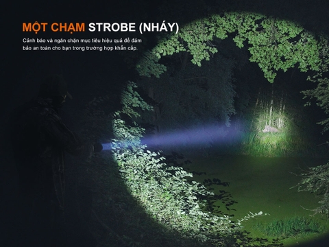 FENIX HT18R V2.0 – Đèn pin chiếu xa siêu sáng 3700 lumen, chiếu xa 1100m, pin sạc 6000mAh, IP68