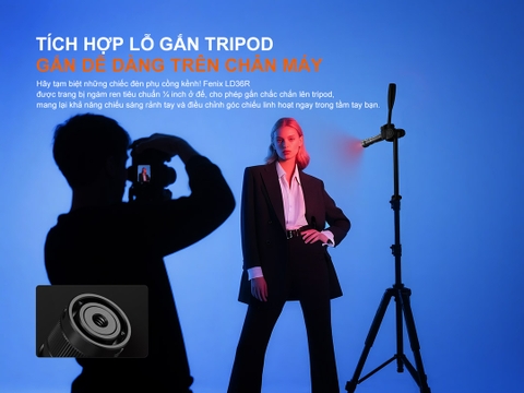 FENIX LD36R – Đèn pin đa sắc 3600 lumen, chiếu xa 385m, tuỳ chỉnh ánh sáng USB-C