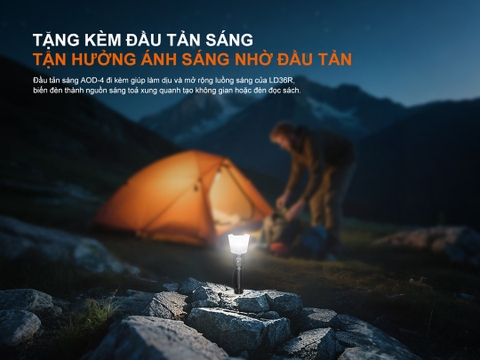 FENIX LD36R – Đèn pin đa sắc 3600 lumen, chiếu xa 385m, tuỳ chỉnh ánh sáng USB-C