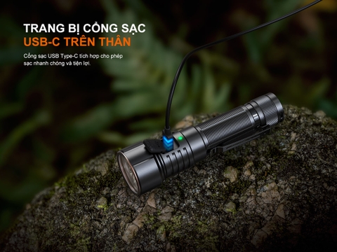 FENIX LD36R – Đèn pin đa sắc 3600 lumen, chiếu xa 385m, tuỳ chỉnh ánh sáng USB-C