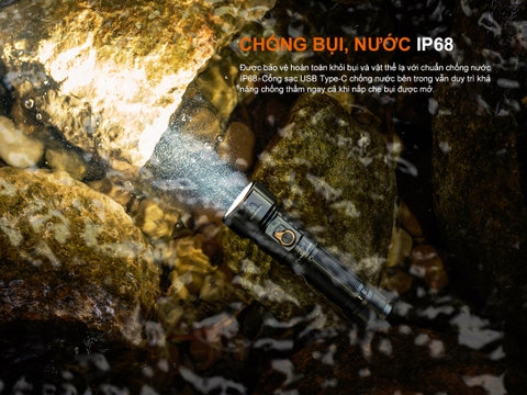 FENIX LD36R – Đèn pin đa sắc 3600 lumen, chiếu xa 385m, tuỳ chỉnh ánh sáng USB-C