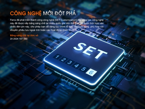 Đèn pin chiến thuật Fenix PD45R ACE sáng 3200 lm xa 410m công tắc xoay chọn chế độ