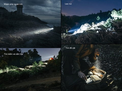 Đèn pin chiến thuật Fenix PD45R ACE sáng 3200 lm xa 410m công tắc xoay chọn chế độ