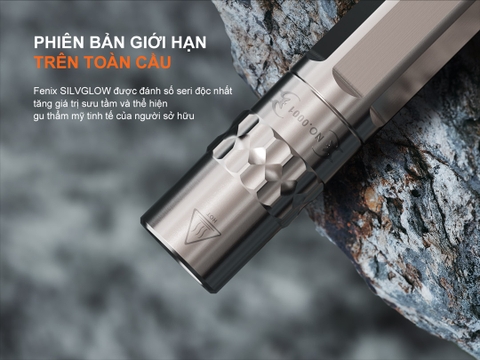 Đèn pin móc khoá FENIX SILVGLOW sáng 100 lumens chiếu xa 54m phiên bản giới hạn