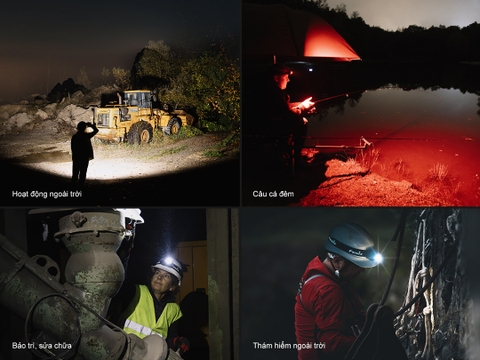 Đèn đội đầu FENIX HL45R sáng 1000 lumen chiếu Xa 220m tính năng zoom