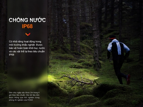 Đèn đội đầu FENIX HM62-T sáng 1200 lumen chiếu xa 150m pin 18650 USB-C  3400mAh