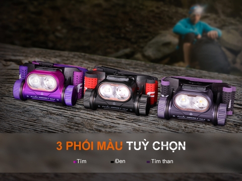 Đèn pin đội đầu Fenix HM65R-T V2.0 sáng 1600 lumens chiếu xa 170m chuyên chạy trail