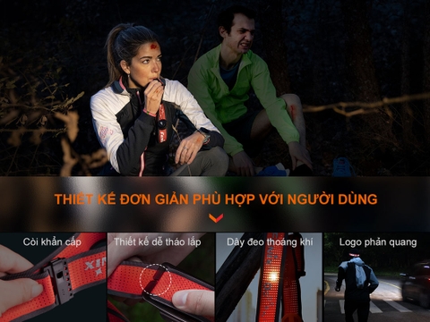 Đèn pin đội đầu Fenix HM65R-T V2.0 sáng 1600 lumens chiếu xa 170m chuyên chạy trail