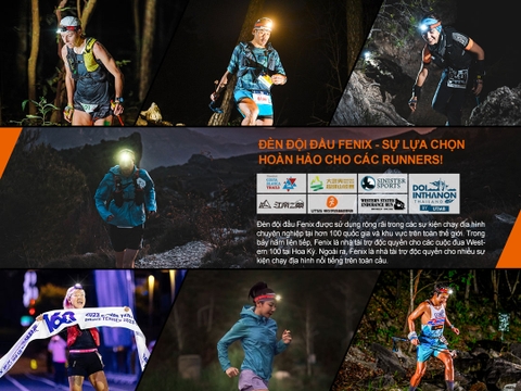 Đèn pin đội đầu Fenix HM65R-T V2.0 sáng 1600 lumens chiếu xa 170m chuyên chạy trail