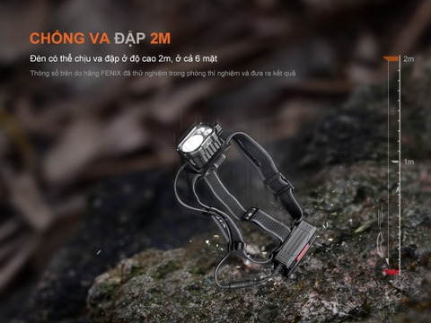 Đèn pin đội đầu FENIX HP35R sáng 4000lm chiếu xa 450m pin 10000mAh có powerbank