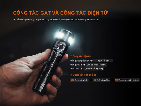 Fenix LD35R – Đèn pin đa nguồn sáng 1800lm, chiếu xa 337m, sạc USB-C