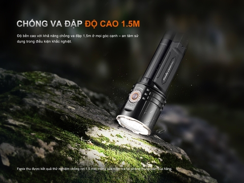 FENIX LR35R PRO – Đèn pin siêu sáng 10.000 lumen, (đỏ, UV, Strobe, SOS), 2 pin 6000mAh
