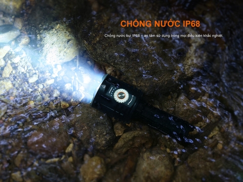 FENIX LR35R PRO – Đèn pin siêu sáng 10.000 lumen, (đỏ, UV, Strobe, SOS), 2 pin 6000mAh