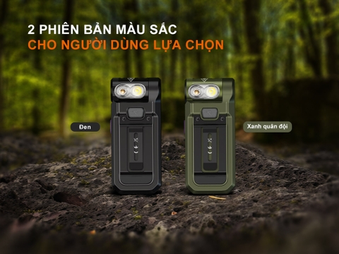 Đèn mini FENIX SW05R sáng 150 lumen chiếu xa 39m tích hợp UV, ánh sáng đỏ nam châm đuôi