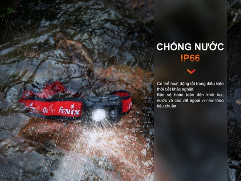 Đèn pin đội đầu Fenix HL16 độ sáng 450 lumen tầm chiếu xa 104m sử dụng 3 pin AAA