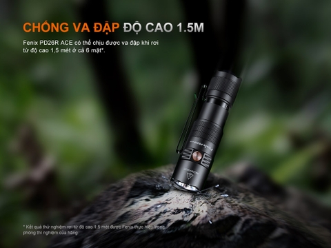 Fenix PD26R ACE – Đèn pin chiến thuật EDC nhỏ gọn sáng 1300 lumen, chiếu xa 354m