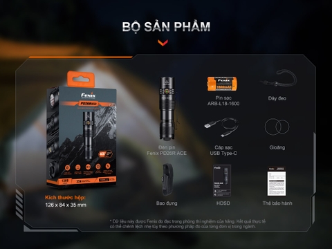 Fenix PD26R ACE – Đèn pin chiến thuật EDC nhỏ gọn sáng 1300 lumen, chiếu xa 354m