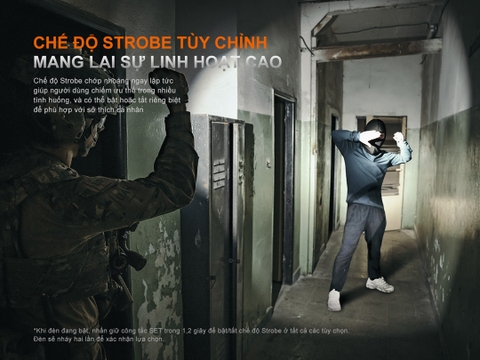 Fenix PD35R ACE – đèn pin chiến thuật 2000 Lumen, chiếu xa 380m, tùy chỉnh 3 groups sáng