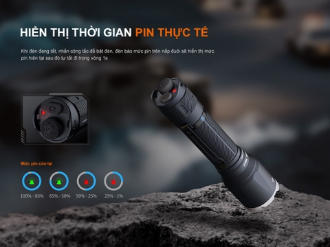Đèn pin chiến thuật Fenix TK17 –  Sáng 3600 lumen pin 6000mAh USB-C