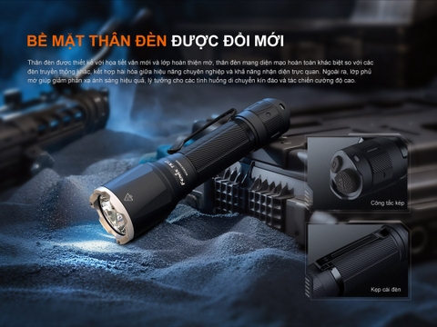 Đèn pin chiến thuật Fenix TK17 –  Sáng 3600 lumen pin 6000mAh USB-C