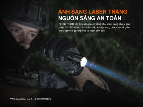 Đèn Pin Fenix TK30R sáng 500 lumen chiếu xa 1500m công nghệ Laser trắng (LEP)