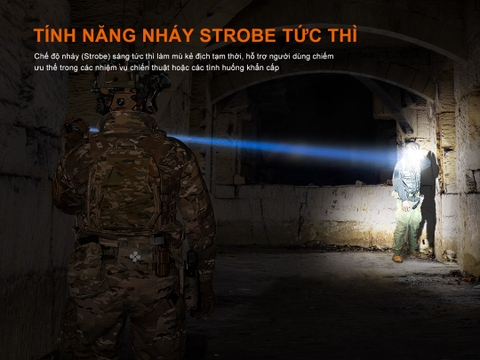 Đèn Pin Fenix TK30R sáng 500 lumen chiếu xa 1500m công nghệ Laser trắng (LEP)