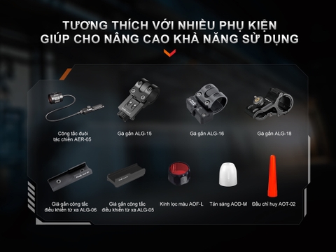Đèn Pin Fenix TK30R sáng 500 lumen chiếu xa 1500m công nghệ Laser trắng (LEP)