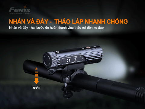 Đèn xe đạp FENIX BC26R sáng 1600 lm chiếu xa 168m LED Luminus pin 21700 5000mAh sạc type-C