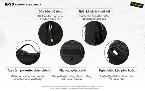 NITECORE BP18 – Balo dung tích 18L