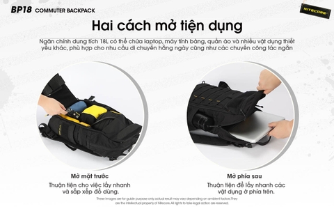 NITECORE BP18 – Balo dung tích 18L