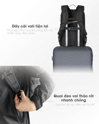 NITECORE BP23 Pro – Balo Công thái học Đa Năng Dung Tích 23L