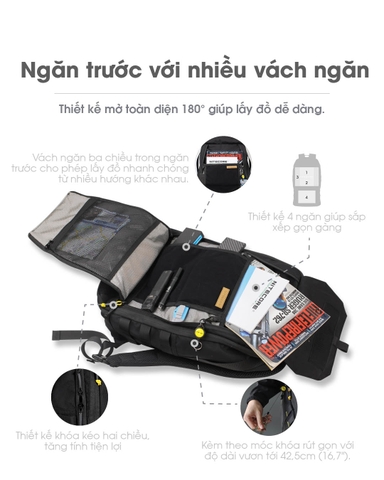 NITECORE BP23 Pro – Balo Công thái học Đa Năng Dung Tích 23L