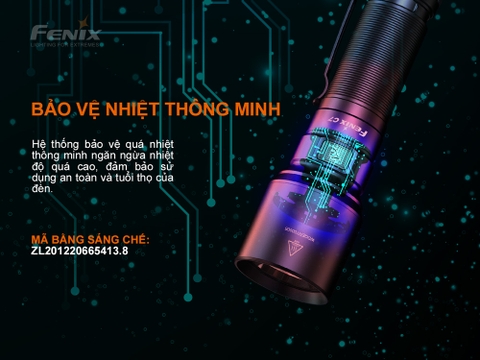 Đèn pin FENIX C7 độ sáng 3000 lumen chiếu xa 470m LED sạc USB-C pin sạc 21700 kèm theo
