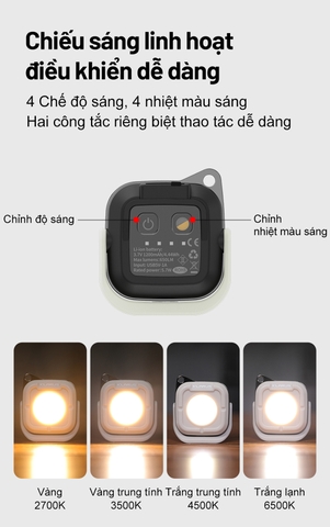 Đèn Chiếu Tỏa Mini KLARUS CL5 650 Lumen – 4 Nhiệt Màu