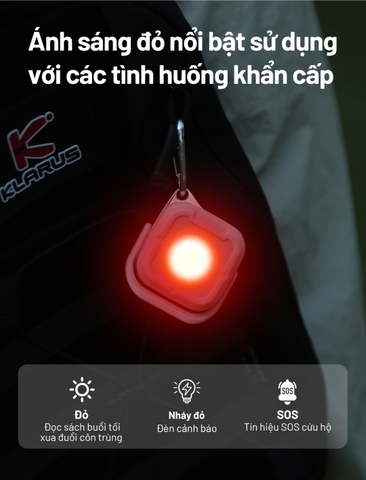 Đèn Chiếu Tỏa Mini KLARUS CL5 650 Lumen – 4 Nhiệt Màu