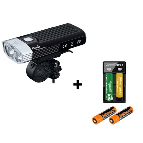 Đèn xe đạp FENIX BC30 V2.0 sáng 2200lm chiếu xa 187m công tắc remote kèm pin sạc