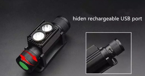 Đèn pin đội đầu SOFIRN D25S (H25S) độ sáng 1200 lumen chiếu xa 50m cổng sạc USB pin 18650 kèm theo