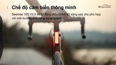 Đèn hậu xe đạp MAGICSHINE SEEMEE 100 V2.0 độ sáng 100 lumen pin 800mAh