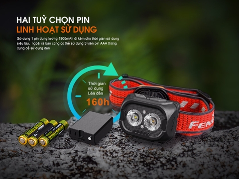 Đèn đội đầu Fenix HL18R-T V2.0 sáng 800 Lm Siêu nhẹ chuyên chạy trail