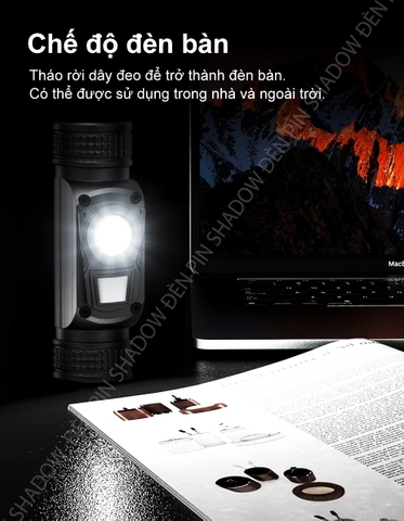 Đèn pin đội đầu KLARUS HL1 1200 lumen chiếu xa 125m pin 18650 2600mAh (kèm theo) sạc USB