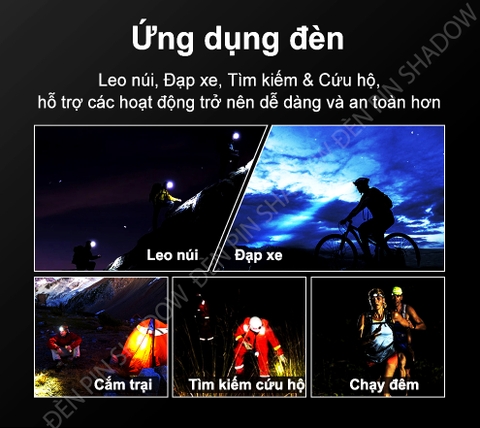 Đèn pin đội đầu KLARUS HL1 1200 lumen chiếu xa 125m pin 18650 2600mAh (kèm theo) sạc USB