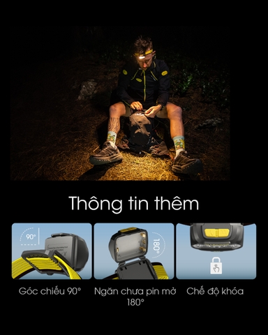 Đèn pin đội đầu NITECORE UT27 sáng 800lm chiếu xa 160m pin 1500mAh USB-C chuyên chạy marathon, chạy trail