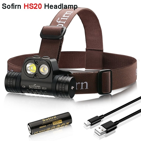 Đèn pin đội đầu SOFIRN HS20 sáng 2700 lumen chiếu xa 136m LED XHP50.2 và LH351D 90 CRI pin 18650