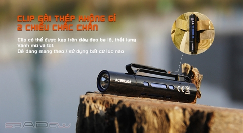 Đèn pin ACEBEAM RIDER RX độ sáng 650 lumen chiếu xa 96m